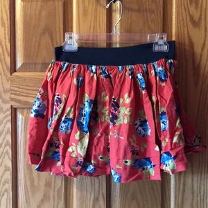Flower pattern skirt